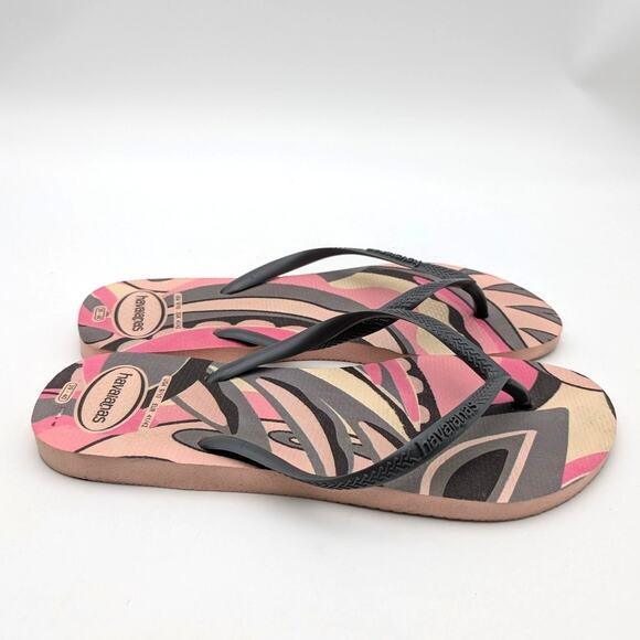 Havaianas Slim High Trend Flip Flops Sandals Ballet Rose Size US9/10 EU41/42 - Picture 3 of 12